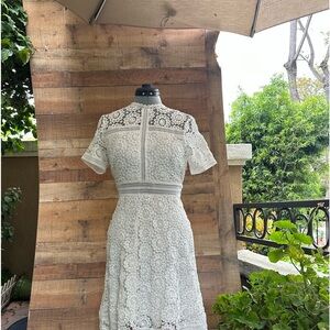 White Lace dress, size small